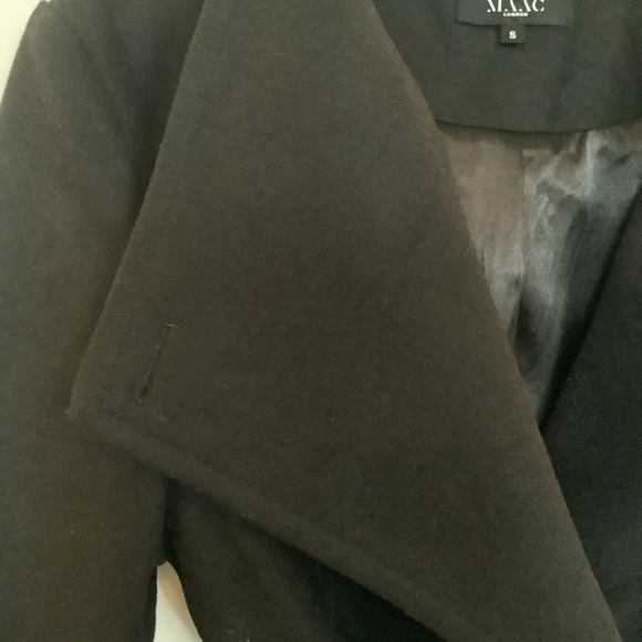 M.A.A.C London Minimalist Wool Coat Size Small - Picture 10 of 13